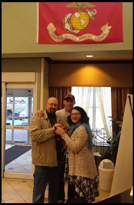 Sharing love with a soldiers graduation Veterans and VA communities Book Author and Veteran David Haave representing -- David Haave